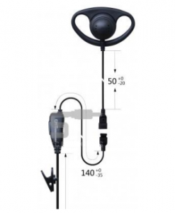 Kenwood DHOOK Earpieces for Two Way Radios with push to talk