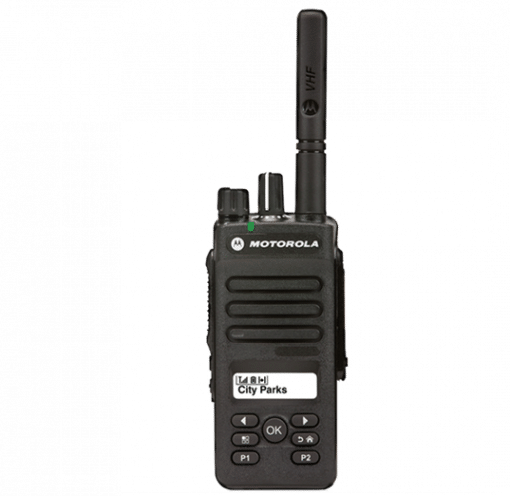 Motorola DP2600 Two Way Radios - Front Screen