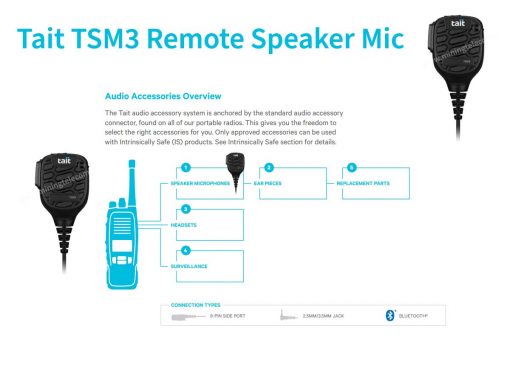TSM3 Tait Remote Speaker Mic
