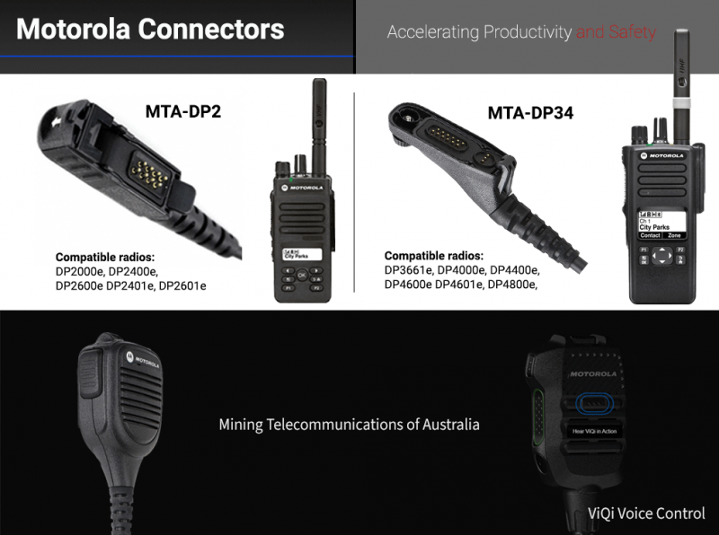 Motorola Remote Speaker Microphone connectors