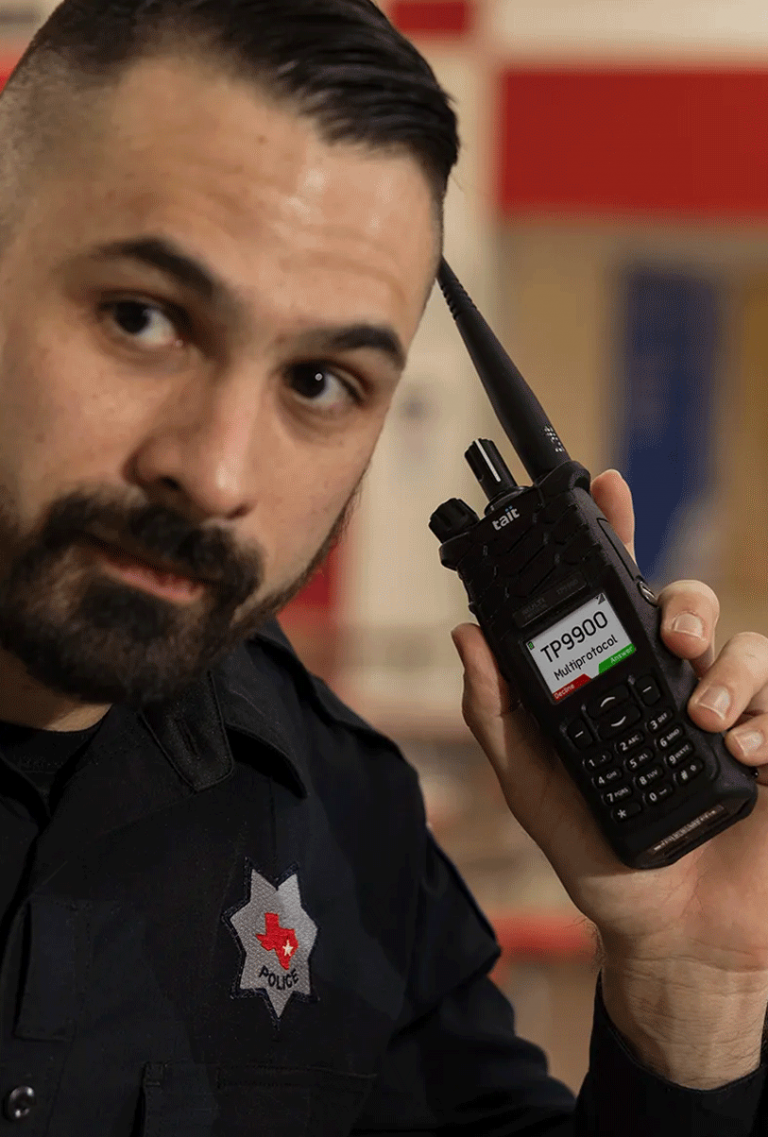 Tait TP9900 MultiAgency P25 DMR Portable TwoWay Radio